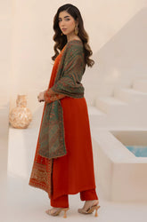 Mohagni  - Winter 3PC Dhanak Embroidered Suit - kp3364